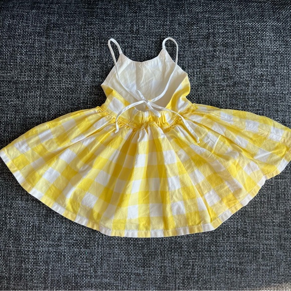 Maddy James Yellow Picnic Dress Size 12 Months - Picture 5 of 5